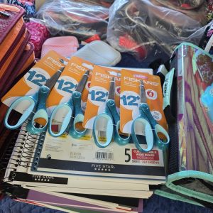 Blue glittery scissors - Fiskars 12+